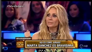 ¡Mirá cómo era Marta Sánchez como jurado: bravísima!