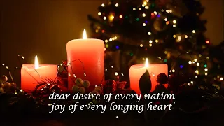 Come, Thou Long Expected Jesus / instrumental piano Christmas hymn with lyrics