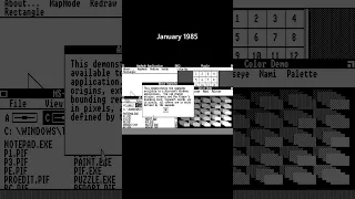 Windows 1.0 Evolution (Sep 1983 - Nov 1985)