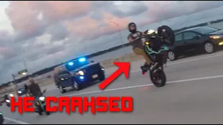 Biker CRASHES While RUNNING From The POLICE - Bikes VS Cops #56