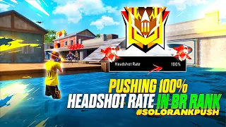 Trying to push 100% Headshot rate in solo br rank - MONU KING