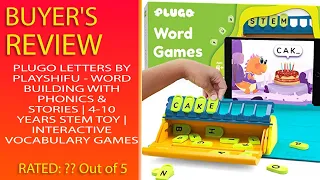 Review Plugo Letters By Playshifu - Word Building With Phonics & Stories | 4-10 Years Stem Toy |...