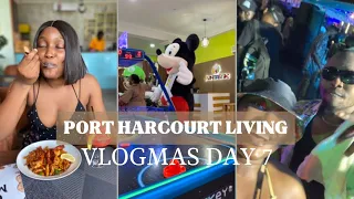 VLOGMAS Day 7 : Day or not party + Brunch + New Game Arcade #vlogmas2023 #portharcourt #newspot