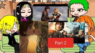 Onepiece reacts to HTTYD edit part2 #Httyd #onepiece {PAST} GACHA | 300 special  | HTTYD X 1PC| GCRV