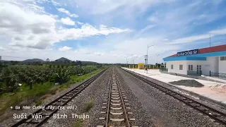 TRAIN RECORD SPT2 | VIEW FROM LOCOMOTIVE TRAIN IN VIETNAM | BIEN HOA STATION TO BINH THUAN STATION