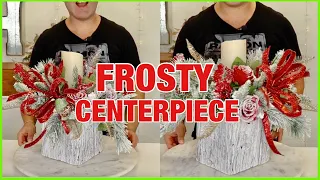 Christmas 2023 DIYS / Making A Frosty Christmas Centerpiece DIY / Ramon AT Home Christmas