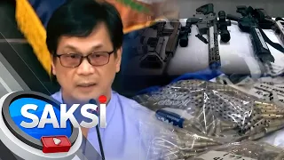 DILG, naniniwalang konektado sa private armed group ang armas na nakuha sa compound ni... | Saksi