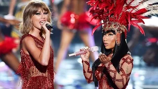 Taylor Swift & Nicki Minaj Perform ‘Bad Blood’ At MTV VMAs 2015! | Hollywire