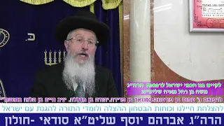 שו"ת ענייני דיומא הרה"ג אברהם יוסף שליט"א סודאי חולון אייר תשפ"ד