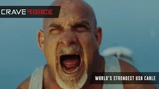 Bill Goldberg Pulls UNBELIEVABLE weight with Crave 4ORCE USB Cable!