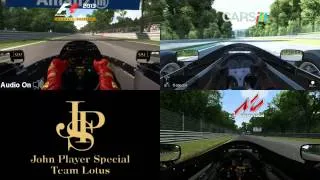 F1 2013 vs Project Cars vs Assetto Corsa - Lotus 98T @ Monza