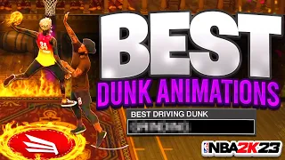 BEST DUNK ANIMATIONS in NBA 2K23! NEVER GET BLOCKED AGAIN + UNLIMITED CONTACT DUNKS!
