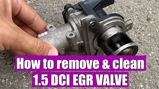 Nissan Qashqai 2013 EGR valve removal clean replace J10 1.5 diesel  engine OBD2 P0488 code