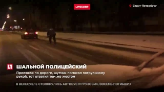 В Петербурге инспектор ДПС гнался на лыжах за иномаркой