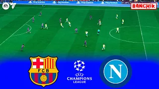 Barcelona vs Napoli - UEFA Champions League 23/24 - EA FC 24 Full Match | Gameplay PC