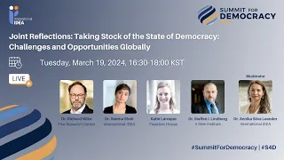 Joint reflections: Taking stock of the state of democracy: challenges and opportunities globally