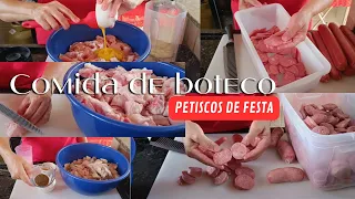 Petiscos para mesa de boteco