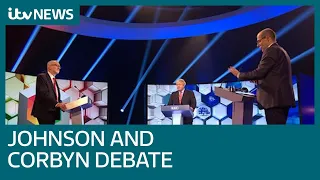 Johnson and Corbyn clash on Brexit in TV head-to-head election debate | ITV News