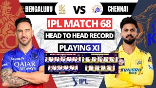 IPL 2024: Royal Challengers Bengaluru vs Chennai Super Kings | Playing 11 | IPL Head To Head Record