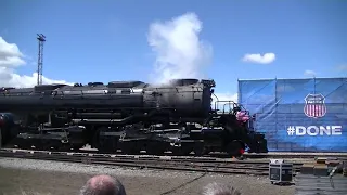 Spike 150 - Big Boy 4014 and 844 Steam Locomotive Whistle Sound Off!