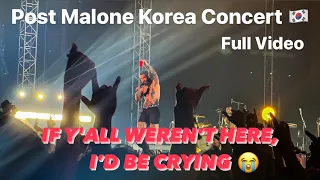 Post Malone Live in Korea Concert Full Video 포스트말론 내한 콘서트 풀버전