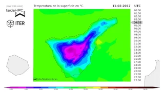 Tenerife Temperature forecast: 2017-02-10