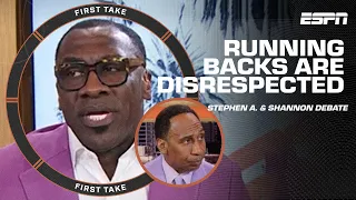 TOTALLY! 🗣️ Stephen A. & Shannon Sharpe on why running backs are DISRESPECTED | First Take