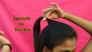 How To Make A 1 Min  "Perfect Puff" Hairstyles // Specially For Thin Hair Puff Hairstyles //