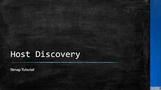 Host Discovery - Nmap Tutorial