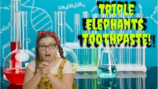 THREE ELEPHANTS TOOTHPASTE EXPERIMENTS AT ONCE | SCIENCE VIDEOS FOR KIDS