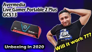 Avermedia Live Gamer Portable 2 Plus GC513 Unboxing and Initial Testing