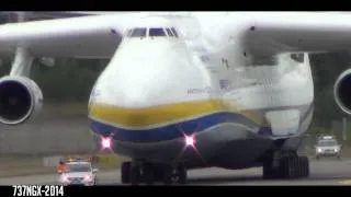 Antonov An-225 Mriya landing Gardermoen - World largest plane - HD