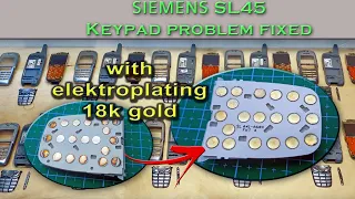 Siemens SL45 - Disassembled, Keypad fixed [electroplating gold]