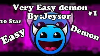 VERY EASY DEMON #1 - DARK PARK - By: JEYSOR - Geometry Dash 2.01 - [GD]XxCarlosxX