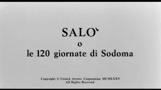 Salò, or the 120 Days of Sodom  (1975)  by Pier Paolo Pasolini, Clip: Opening credits