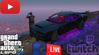 LSPDFR Live! My Dodge Demon! #GTAV #PoliceMod #LSPDFR