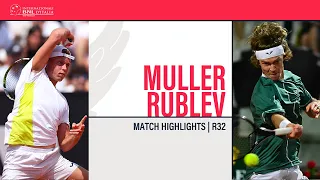 Alexandre Muller - Andrey Rublev | ROME R32 - Match Highlights #IBI24