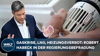 GASKRISE, LNG, HEIZUNGSVERBOT: Wirtschaftsminister Robert Habeck stellt sich Regierungsbefragung