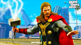 BECOMING THE THOR (UNBEATABLE) IN GTA 5 MOD