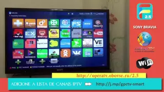 Forkplayer - Sony Bravia (Canais IPTV)