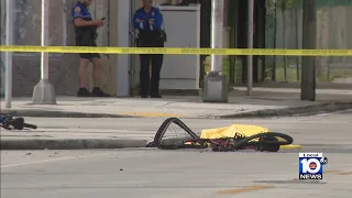 Bicyclist fatally struck by garbage truck in Miami