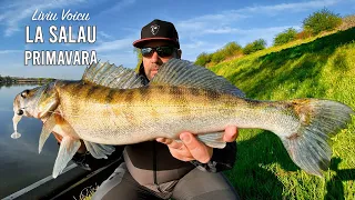 Pescuit la salau de pe mal, primavara - PREMII in VIDEO! - Lacul Tancabesti 2