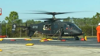 Sikorsky - S-97 Raider Multi-Role Attack Helicopter Engine & Rotor Head Turning Testing [720p]