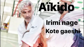 Aikido - Kote gaeshi,  Irimi nage  Bruno Gonzalez Kiev  2012  Part 1/6