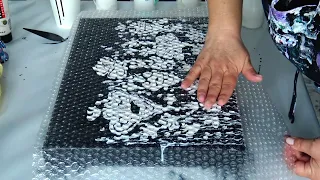 Unbelievable Transformation: Watch Magic Unfold In Pearlescent Reverse Flower Dip With Bubble Wrap!