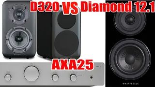 How about this time with Cambridge Audio AXA25 Amplifier? [Sound Battle] D320 vs Diamond 12.1