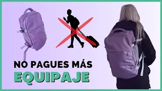 Don't pay baggage fees ✈️ Backpack suitable for avoiding cabin luggage in low cost airlines