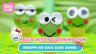 Keroppi No Bake Cake Cones x Roblox | Hello Kitty Cooking Fun