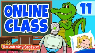 Online / Virtual Classroom #11 ♫ There Was a Crocodile ♫ Kids Learning Songs by The Learning Station