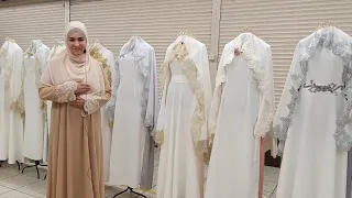 Свадебные платья  для Никаха  Фата Карона Жади Нарукавчики шапочка резинка Турция